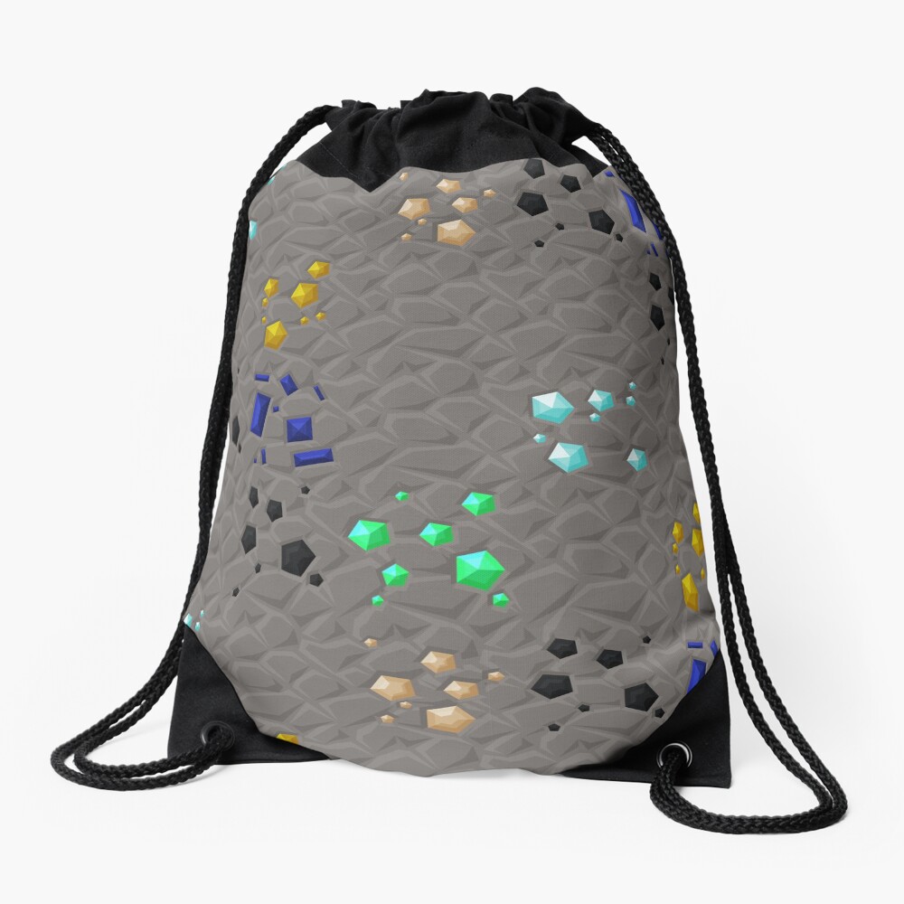 Overworld ores - PureBDcraft Drawstring Bag
