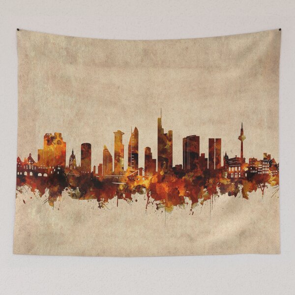 Item preview, frankfurt skyline vintage designed and sold by BekimART2.