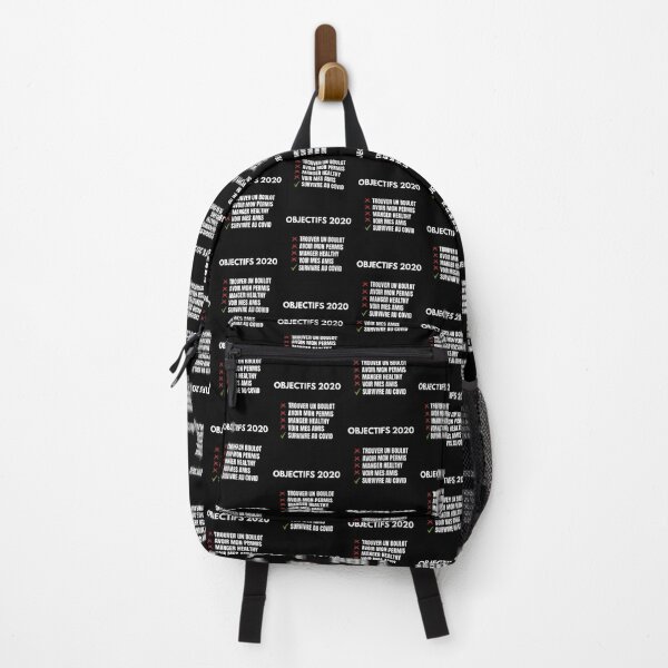 Item preview, Goals for 2020 - Find a job - Get my licence - Eat healthy - See my friends - Survive at COVID (french version) designed and sold by sostar.