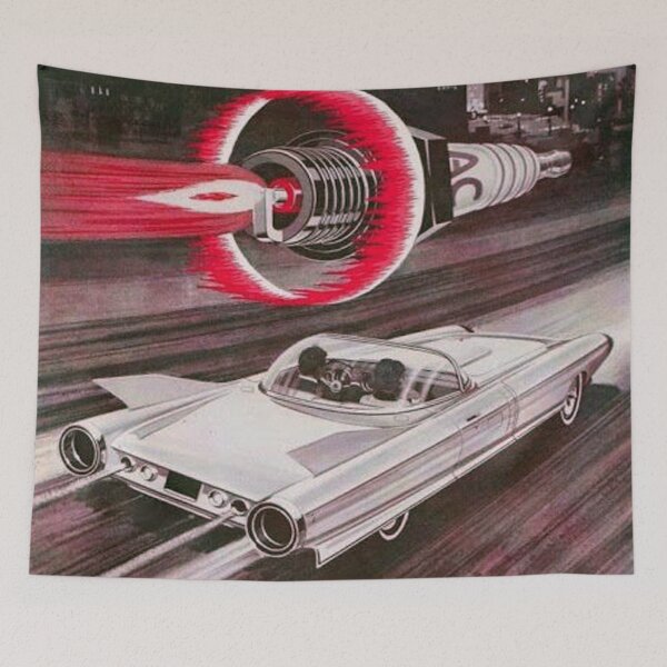 Item preview, Jetson car vintage Spark Plug Advertisement. designed and sold by OldschoolTs.
