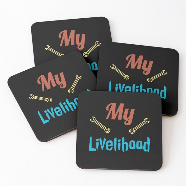 Item preview, Livelihood Mechanic design designed and sold by Brat-Cat-Shirts.