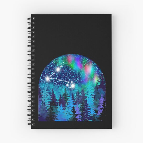 Item preview, Aurora borealis and Pisces Zodiac sign constellation  designed and sold by orangerinka.
