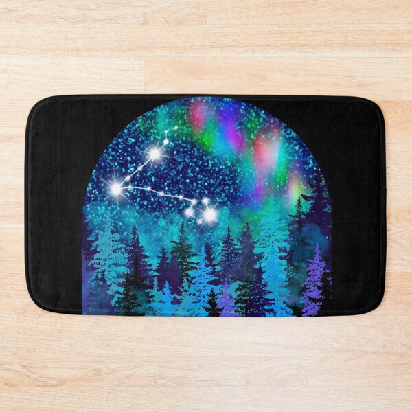 Item preview, Aurora borealis and Pisces Zodiac sign constellation  designed and sold by orangerinka.