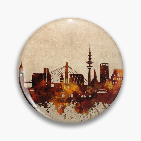 Item preview, hamburg skyline vintage designed and sold by BekimART2.