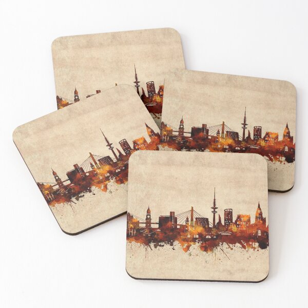 Item preview, hamburg skyline vintage designed and sold by BekimART2.