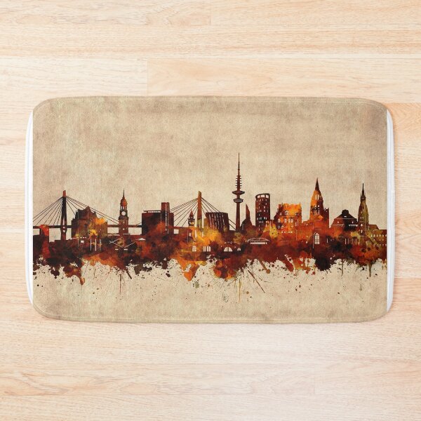 Item preview, hamburg skyline vintage designed and sold by BekimART2.