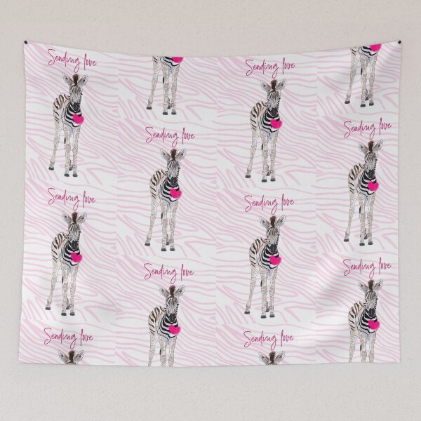 Item preview, Sending love Zebra  designed and sold by Leatextileart.