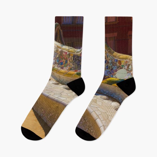 Item preview, Gaudi's Park Guell Sinuous Curves - Impressions Of Barcelona designed and sold by Georgia Mizuleva.