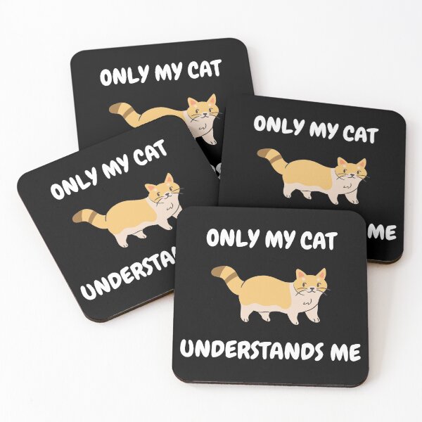 Item preview, Only My Cat Understands Me In Black designed and sold by LuckyKermit.