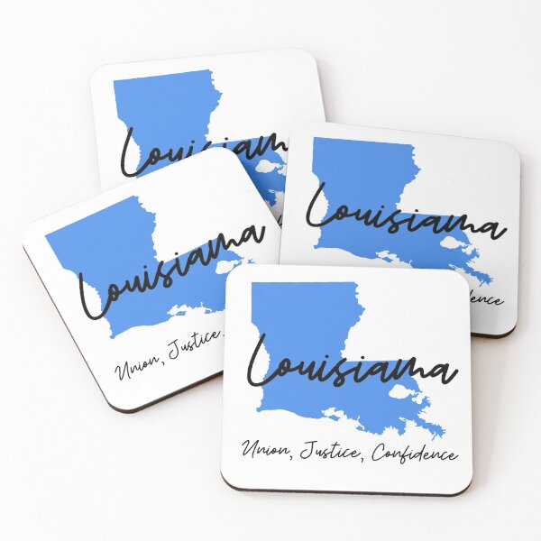 Item preview, Louisiana state motto union justice confidence  designed and sold by Danielle Slade.