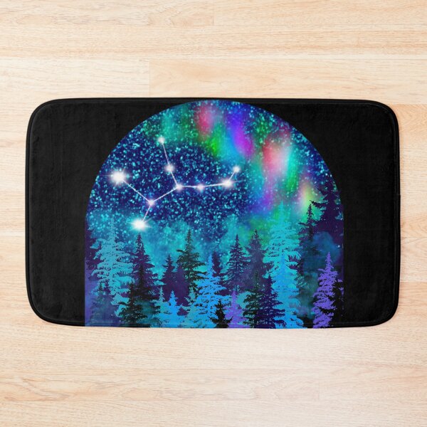 Item preview, Aurora borealis and Virgo Zodiac sign constellation  designed and sold by orangerinka.