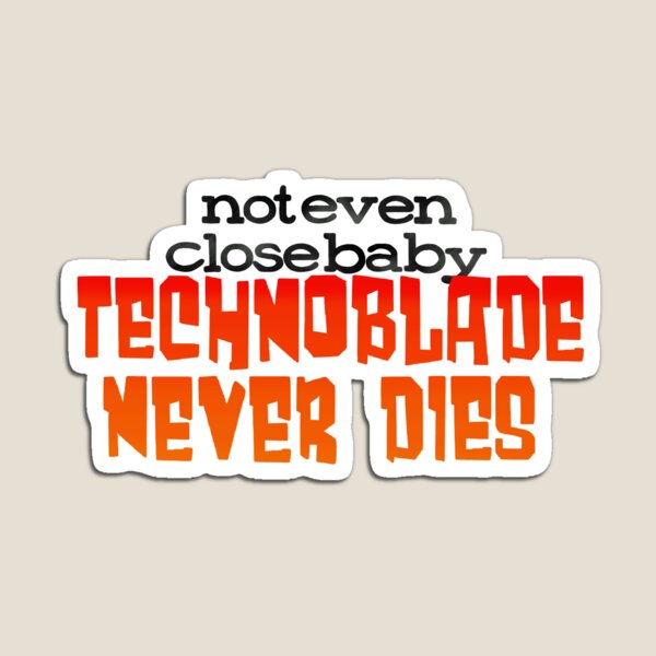 Technoblade Never Dies Sticker for Sale by skelli kelli