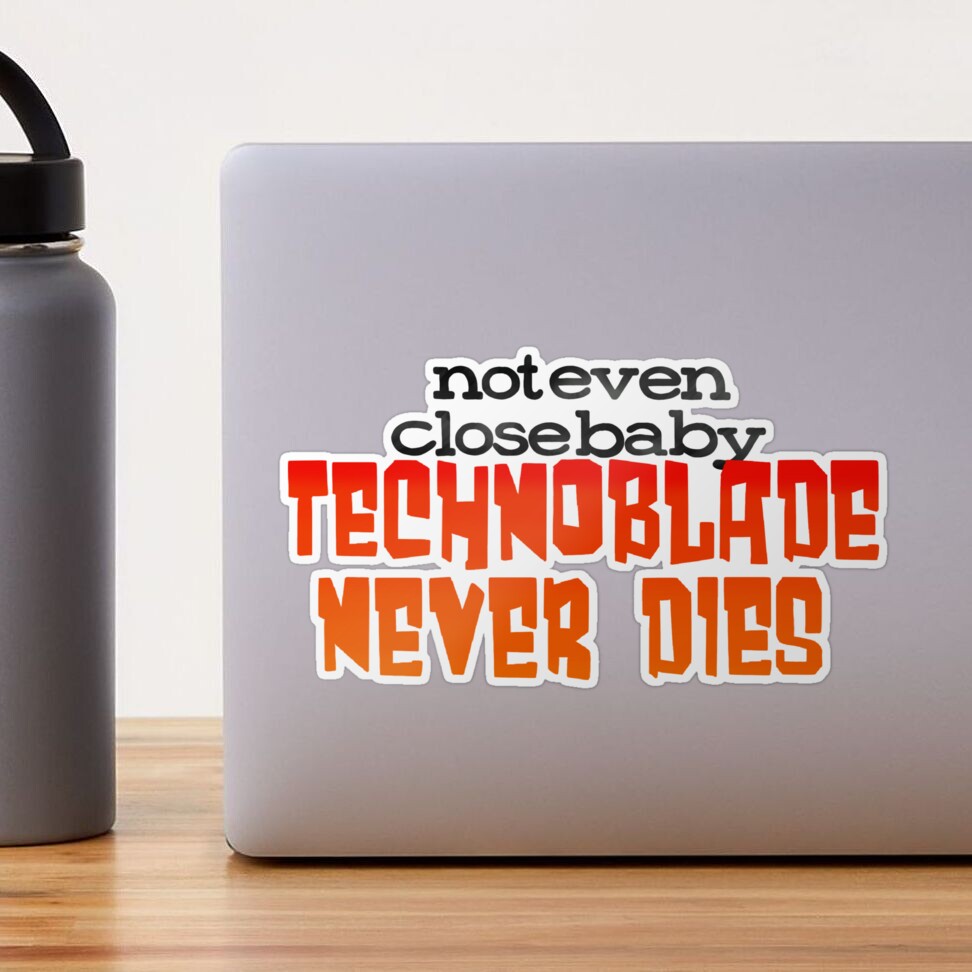 Technoblade Never Dies Sticker for Sale by skelli kelli