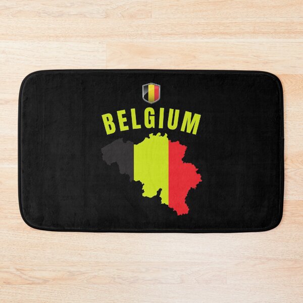 Item preview, Belgium Red Devils Soccer Football Style Map designed and sold by Hoiho Adventure Shirts.