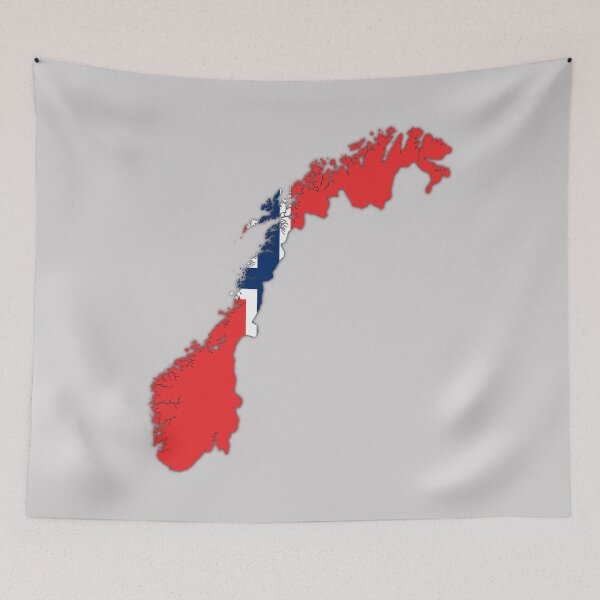 Item preview, Norway map with national flag, Norway Flag inside Map of Norway  designed and sold by mashmosh.