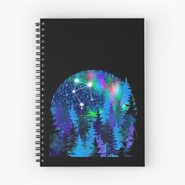 Item preview, Aurora borealis and Libra Zodiac sign constellation  designed and sold by orangerinka.