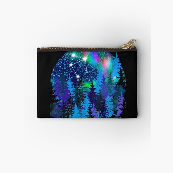Item preview, Aurora borealis and Libra Zodiac sign constellation  designed and sold by orangerinka.
