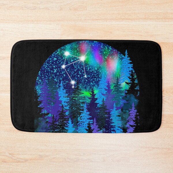 Item preview, Aurora borealis and Libra Zodiac sign constellation  designed and sold by orangerinka.