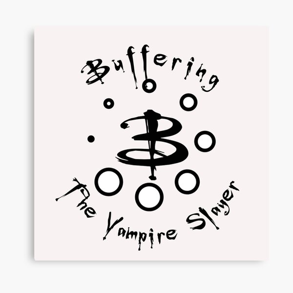 Item preview, Buffering the Vampire slayer, Funny Shirt design ed 1 (Black) designed and sold by Millenial Designs.