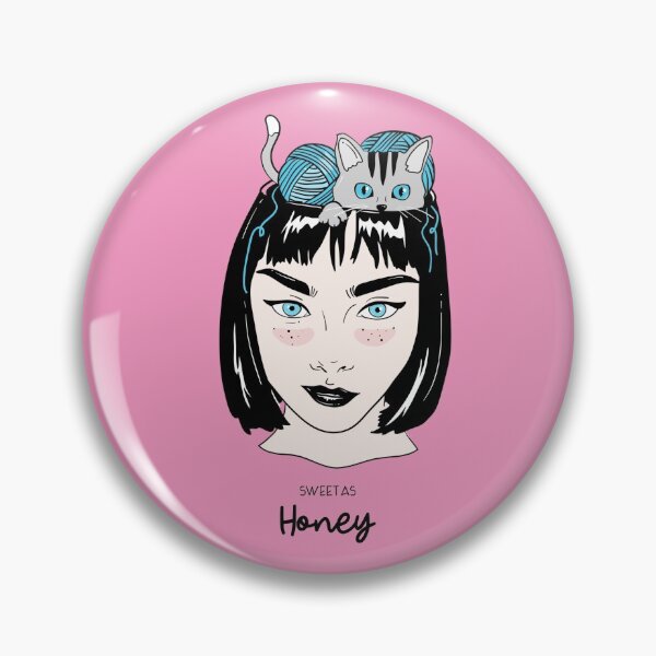 Item preview, Sweet As Honey Funny T-shirt For Women Cat Lover Amazing Gift designed and sold by wissem-ayedi.