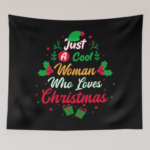 Item preview, Just a Cool Woman Who Loves Christmas - Gift designed and sold by yeknow.