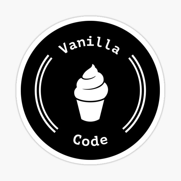 Vanilla Code Ice Cream Sticker