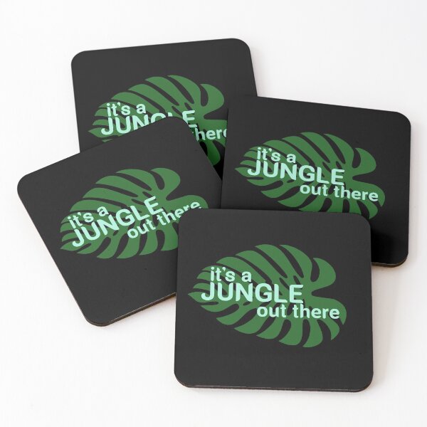Item preview, it's a jungle out there monk designed and sold by Mr Wolf.