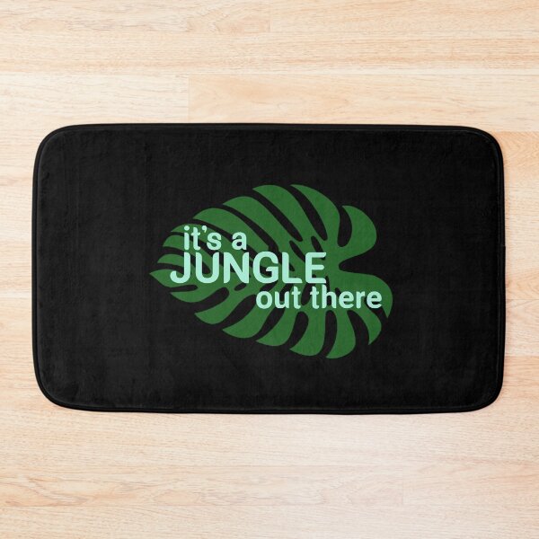 Item preview, it's a jungle out there monk designed and sold by Mr Wolf.