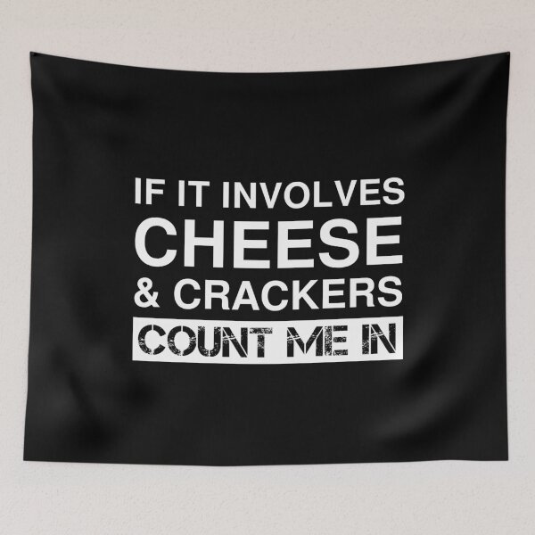 Item preview, Funny Cheese And Crackers Biscuits Snack Food designed and sold by Creekman Designs.