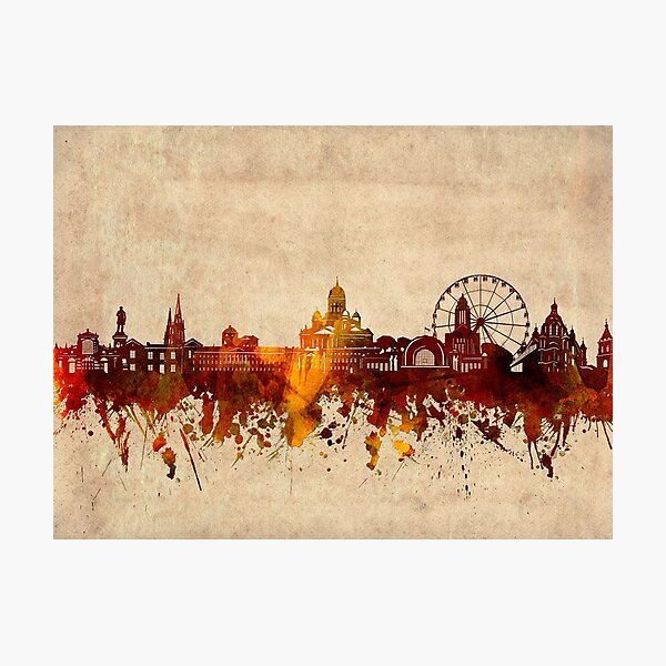 Item preview, helsinki skyline vintage designed and sold by BekimART2.