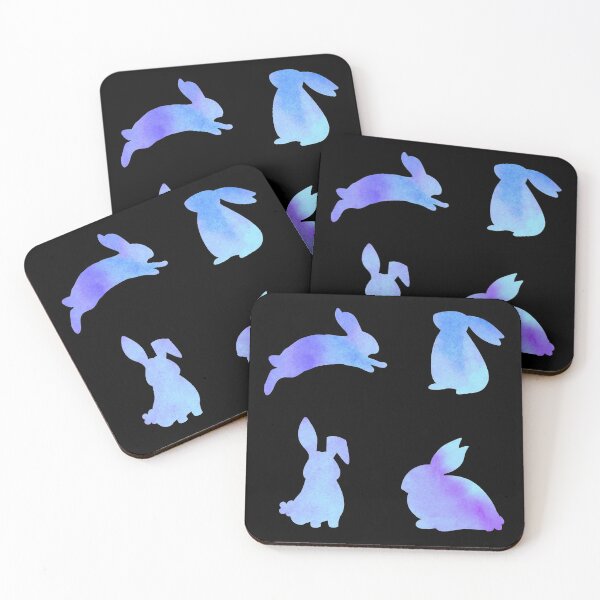 Item preview, Blue Watercolor Bunnies designed and sold by Hedda Young.