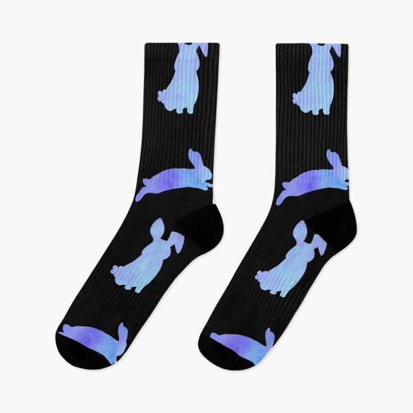 Item preview, Blue Watercolor Bunnies designed and sold by Hedda Young.