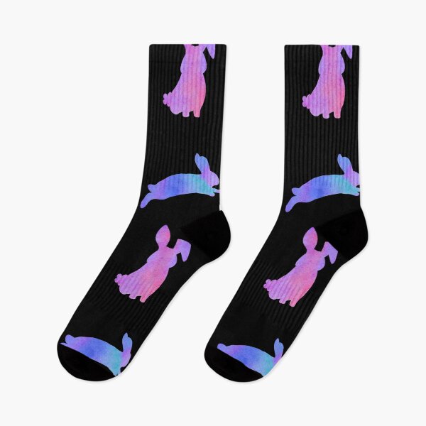 Item preview, Purple Watercolor Bunnies designed and sold by Hedda Young.