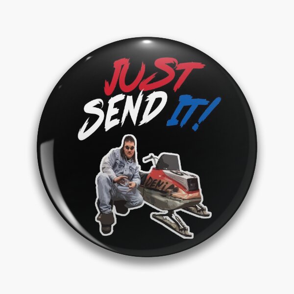 Item preview, Larry Enticer - Just Gonna Send It - Funny Snowmobile Fan Art designed and sold by HotTopics.