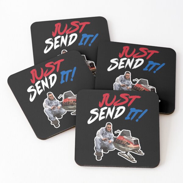 Item preview, Larry Enticer - Just Gonna Send It - Funny Snowmobile Fan Art designed and sold by HotTopics.