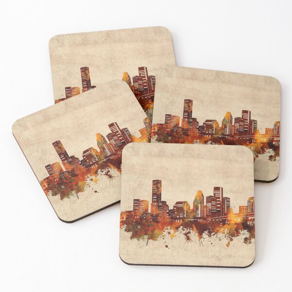 Item preview, houston skyline vintage designed and sold by BekimART2.