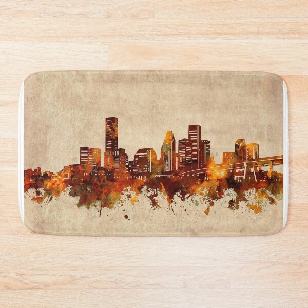 Item preview, houston skyline vintage designed and sold by BekimART2.
