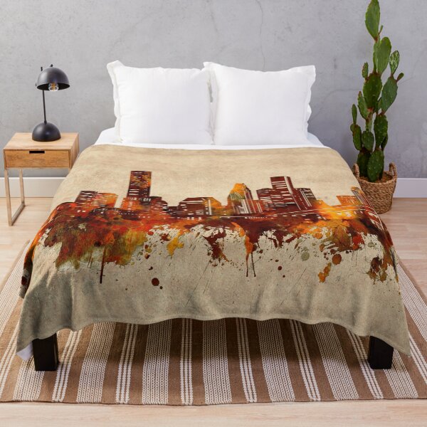 Item preview, houston skyline vintage designed and sold by BekimART2.