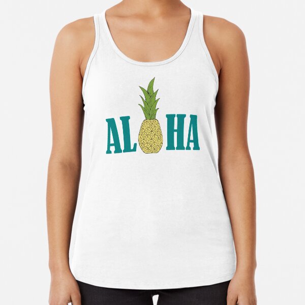 "aloha hawaii " Racerback Tank Top by whitechristmas Redbubble