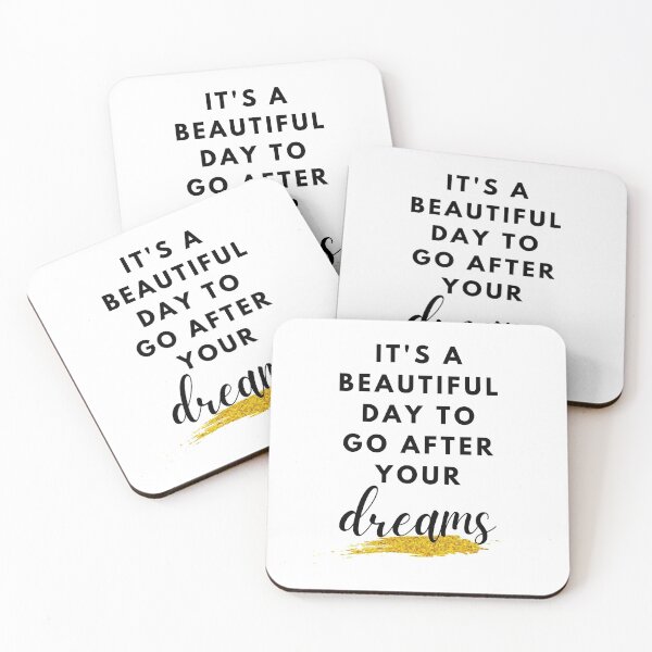 Item preview, It's a beautiful day to go after your dreams Minimalist Girl Boss Quote by MNMLworks designed and sold by MNMLworks.