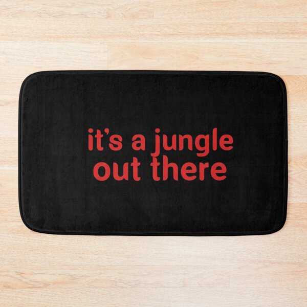 Item preview, it's a jungle out there monk designed and sold by Mr Wolf.
