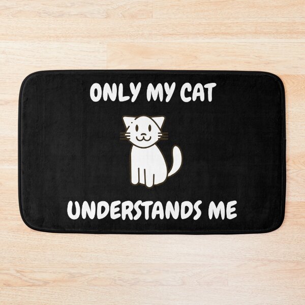 Item preview, Only My Cat Understands Me Clipart In Black designed and sold by LuckyKermit.