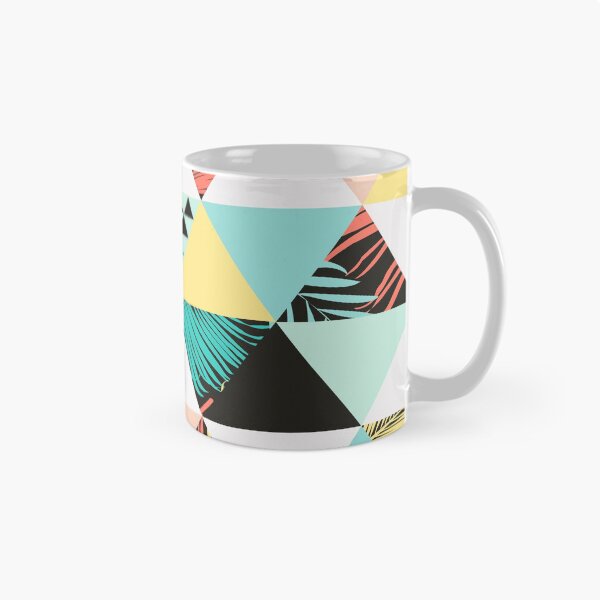 Item preview, Tropical triangles geometric pattern designed and sold by tridentfoundry.