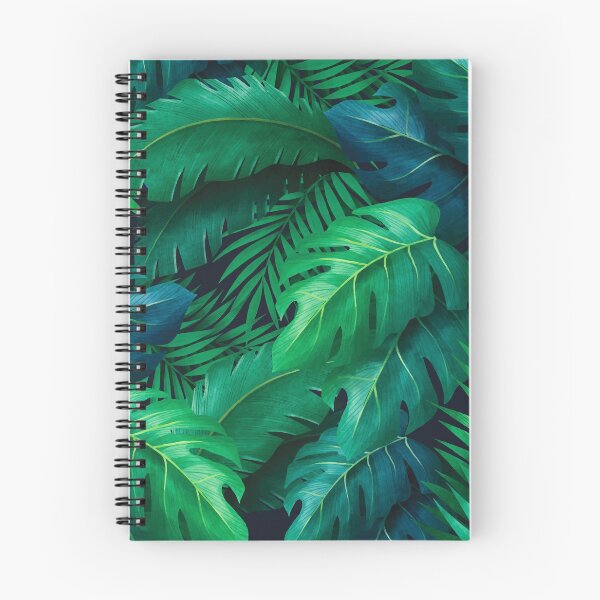 Item preview, Tropical leaves pattern designed and sold by tridentfoundry.
