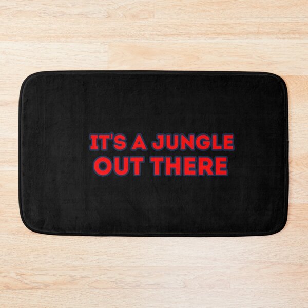 Item preview, it's a jungle out there monk designed and sold by Mr Wolf.