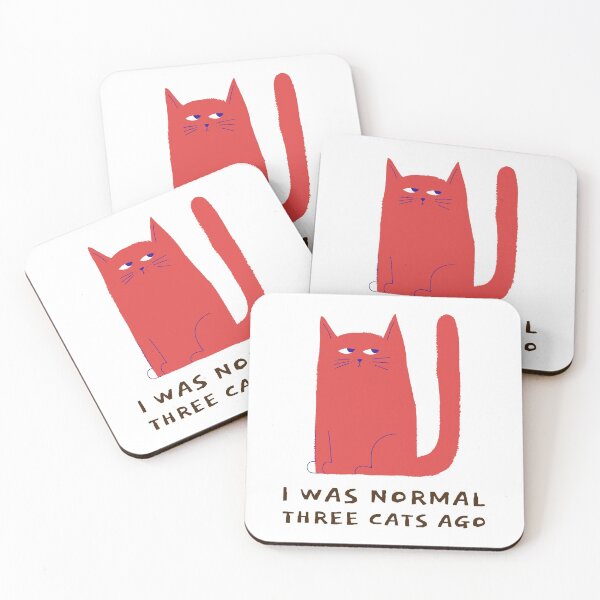 Item preview, I Was Normal Three Cats Ago Funny T-shirt, Mask For Cats Lovers designed and sold by wissem-ayedi.