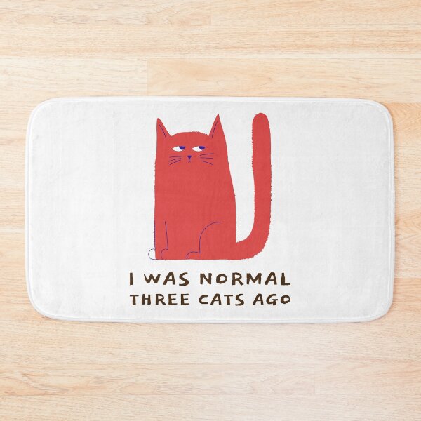 Item preview, I Was Normal Three Cats Ago Funny T-shirt, Mask For Cats Lovers designed and sold by wissem-ayedi.