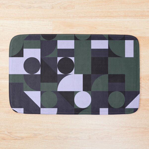 Item preview, Geometric shapes in 'Forest Flora' seasonal color palette in abstract mosaic designed and sold by acidmit.