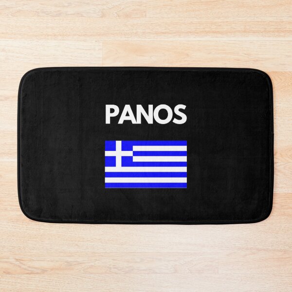 Item preview, Panos Greek Name with Greek Flag Design designed and sold by TheGreekGuy.