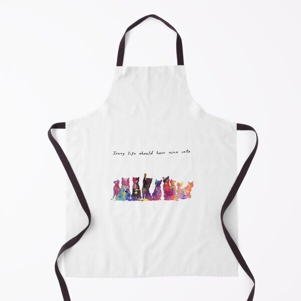 Item preview, Every Life Should Have Nine Cats 614 Watercolor Ma designed and sold by vividpixelusa.